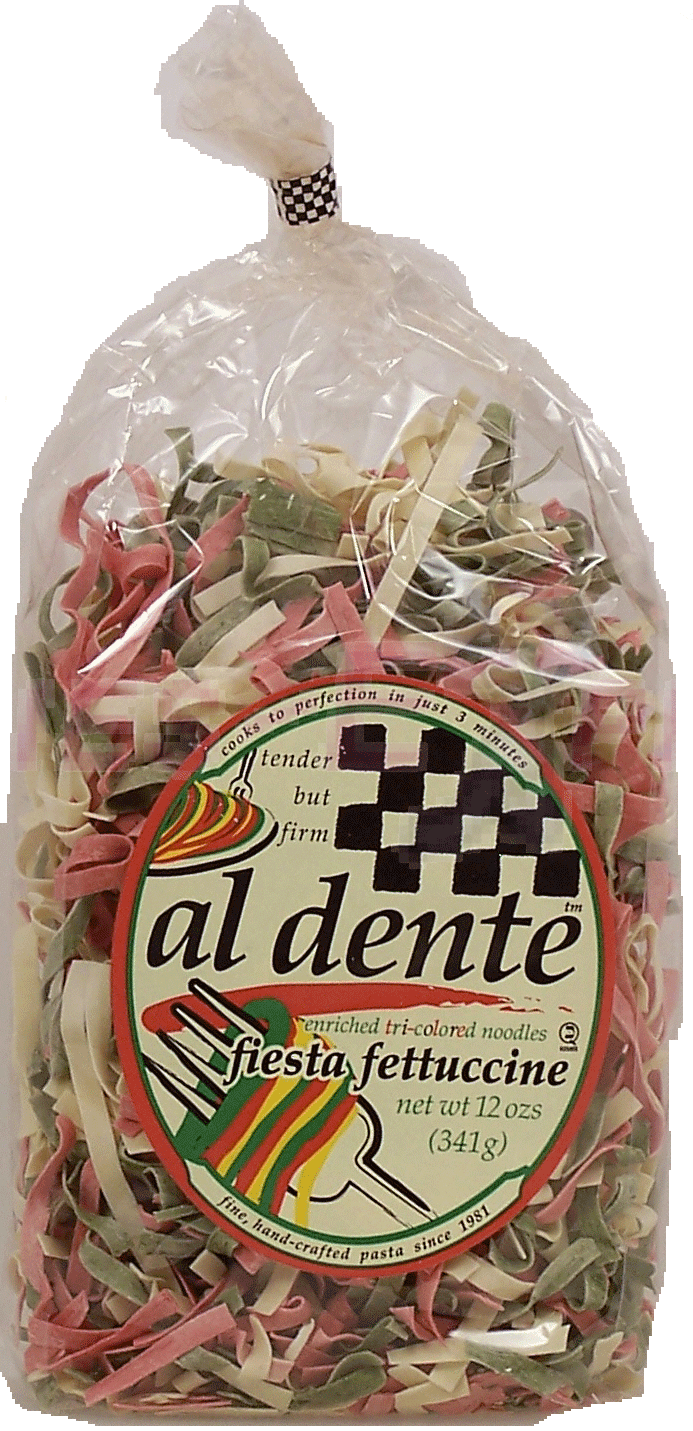Al Dente&nbsp;&nbsp;fiesta fettuncini enriched tri-colored noodles Full-Size Picture